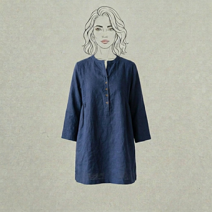 Design Shop Cotton Linen Nora Tunic, Medium