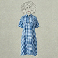 Design Shop Cotton Seer Sucker Veronica Dress, Small