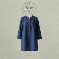 Design Shop Cotton Linen Nora Tunic, Large