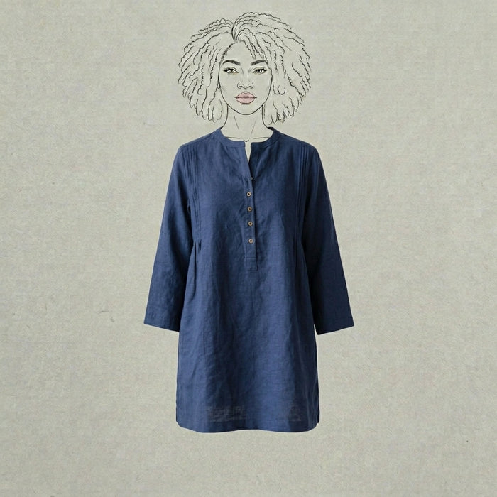 Design Shop Cotton Linen Nora Tunic, Large