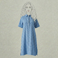 Design Shop Cotton Seer Sucker Veronica Dress, Medium