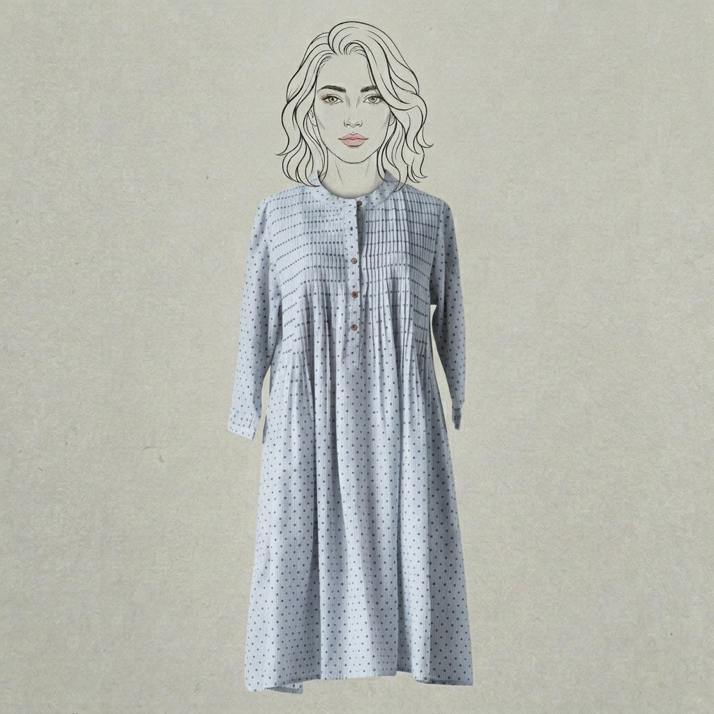 Design Shop Cotton Dobby Cathy Dress, Medium