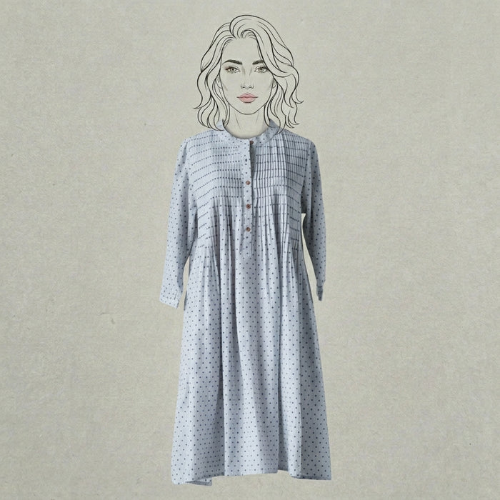 Design Shop Cotton Dobby Cathy Dress, Medium