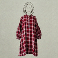 Design Shop Rayon Jill Plaid Dress, Small