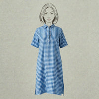 Design Shop Cotton Seer Sucker Veronica Dress, Large