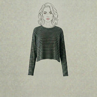 Design Shop Cotton Waffle Riley Tee with Cross Back, Small