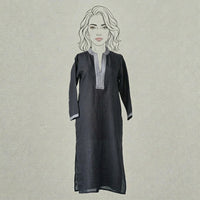 Design Shop Linen Palm Caftan, Small