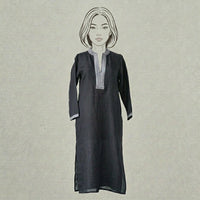 Design Shop Linen Palm Caftan, Extra Small