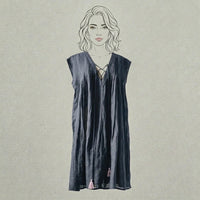 Design Shop Linen Adelyn Dress, Large