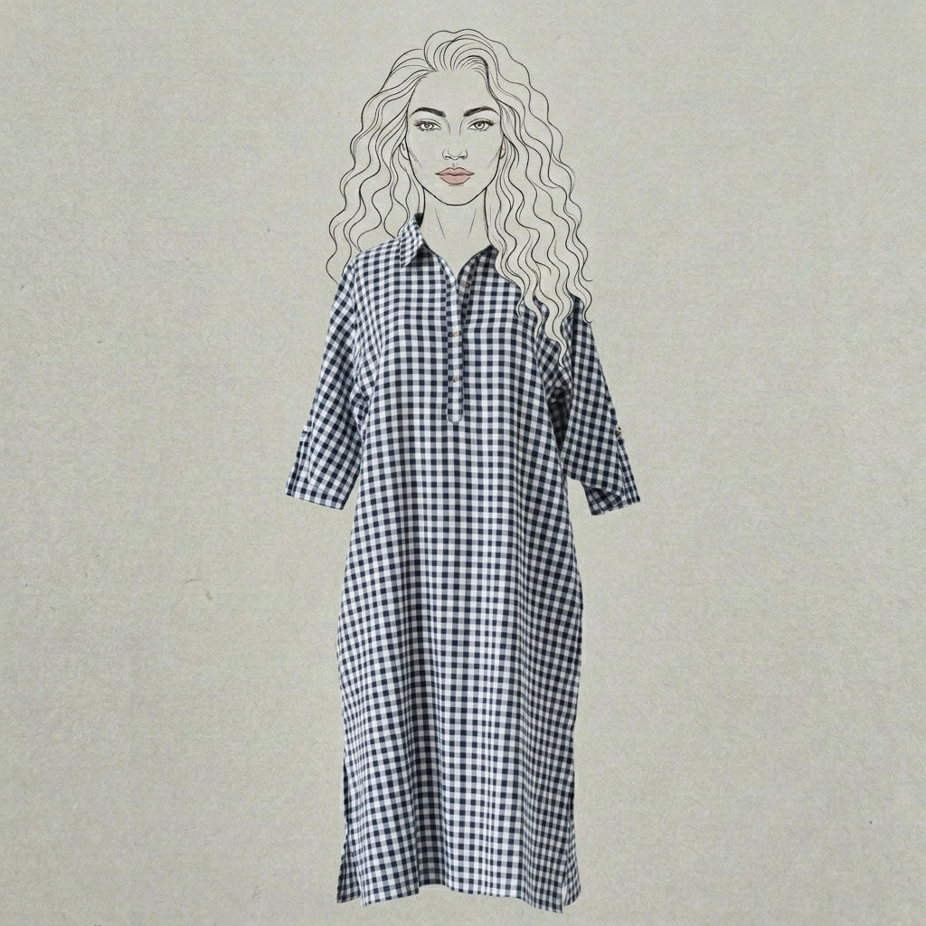 Design Shop Cotton Seer Sucker Veronica Dress, Medium