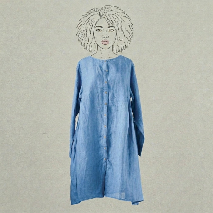 Design Shop Linen Kimmy Tunic, Large