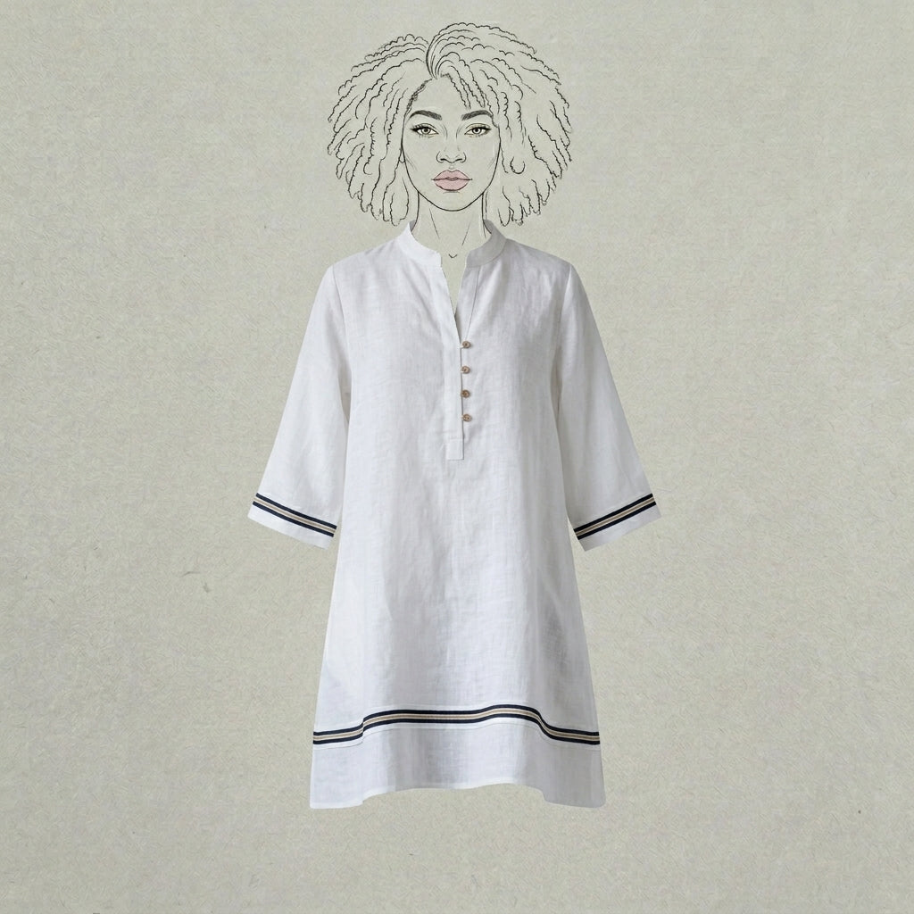 Design Shop Linen Kate Tunic, Extra Small