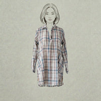 Design Shop Cotton Kayla Tunic, Multi-Plaid, Small
