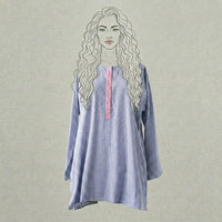 Design Shop Cotton Woven Gingham Nellie Shirt, Large