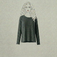 Design Shop Cotton Waffle Riley Tee with Cross Back, Medium