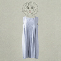 Design Shop Cotton Ticking Sarah Dress, Large