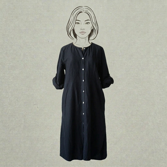 Design Shop Cotton Linen Brooklyn Dress/Tunic, Medium
