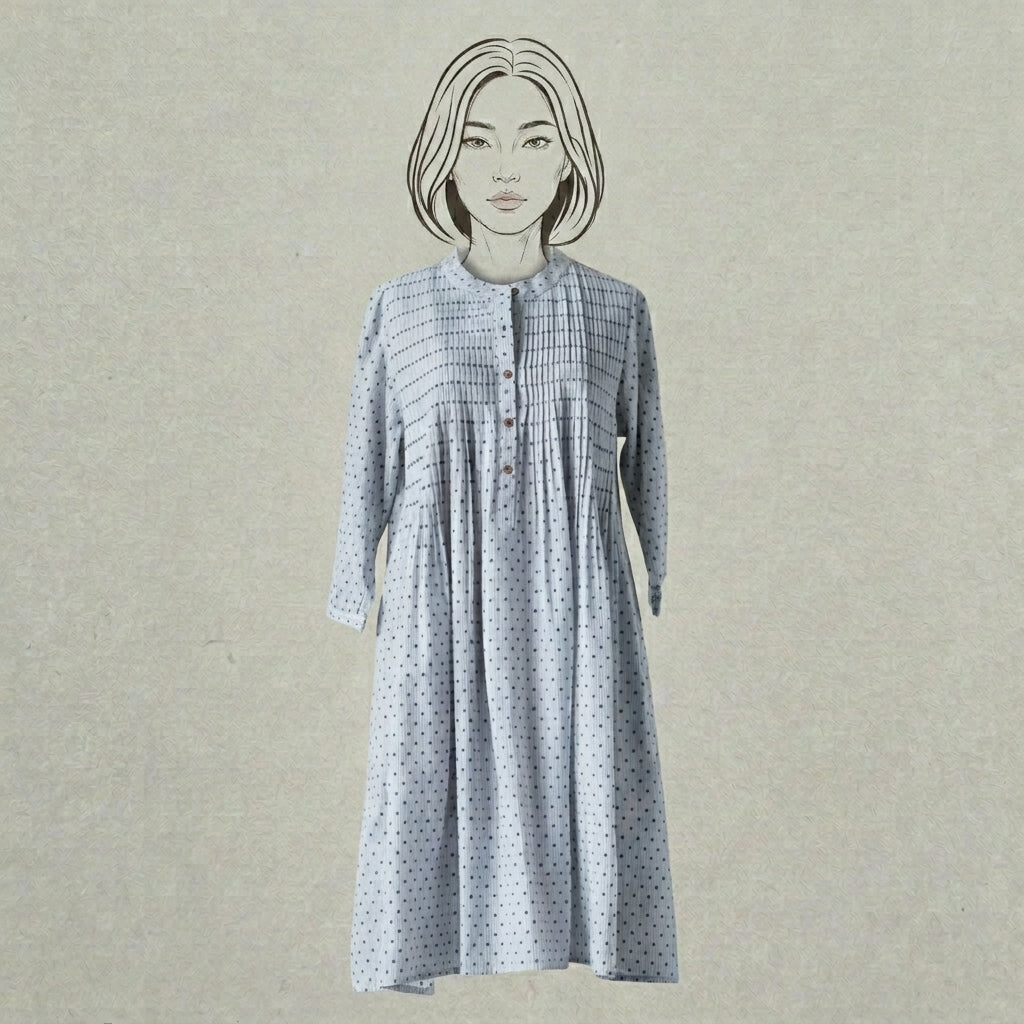 Design Shop Cotton Dobby Cathy Dress, Extra Small