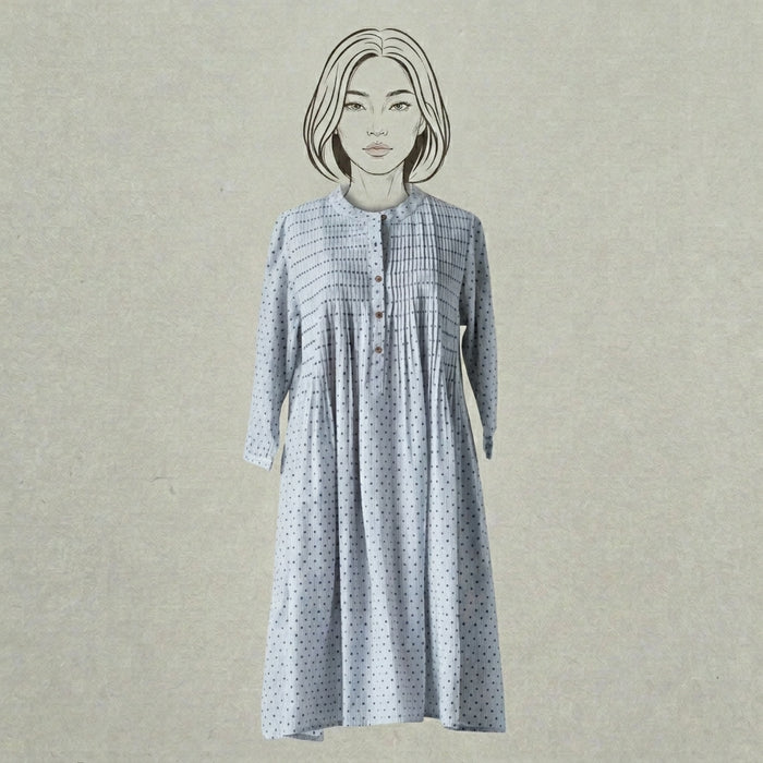 Design Shop Cotton Dobby Cathy Dress, Extra Small