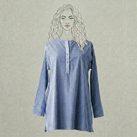 Design Shop Cotton Woven Gingham Nellie Shirt, Small