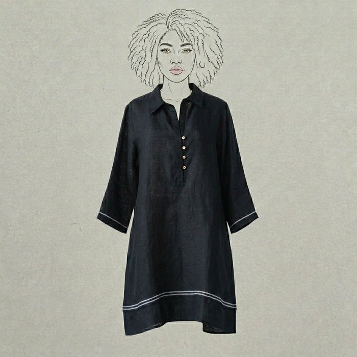 Design Shop Linen Kate Tunic, Extra Small