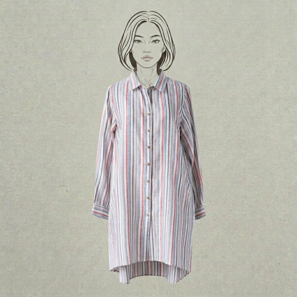 Design Shop Bianca Tunic, Multi-Stripe, Extra Small