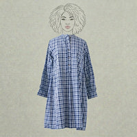 Design Shop Cotton Madras Plaid Tunic, Small
