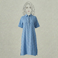 Design Shop Cotton Seer Sucker Veronica Dress, Extra Small