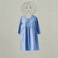 Design Shop Cotton Chambray Jess Dress, Small