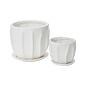 Design Shop Draken Pot with Saucer 4.75"x 4.25", Set of 2
