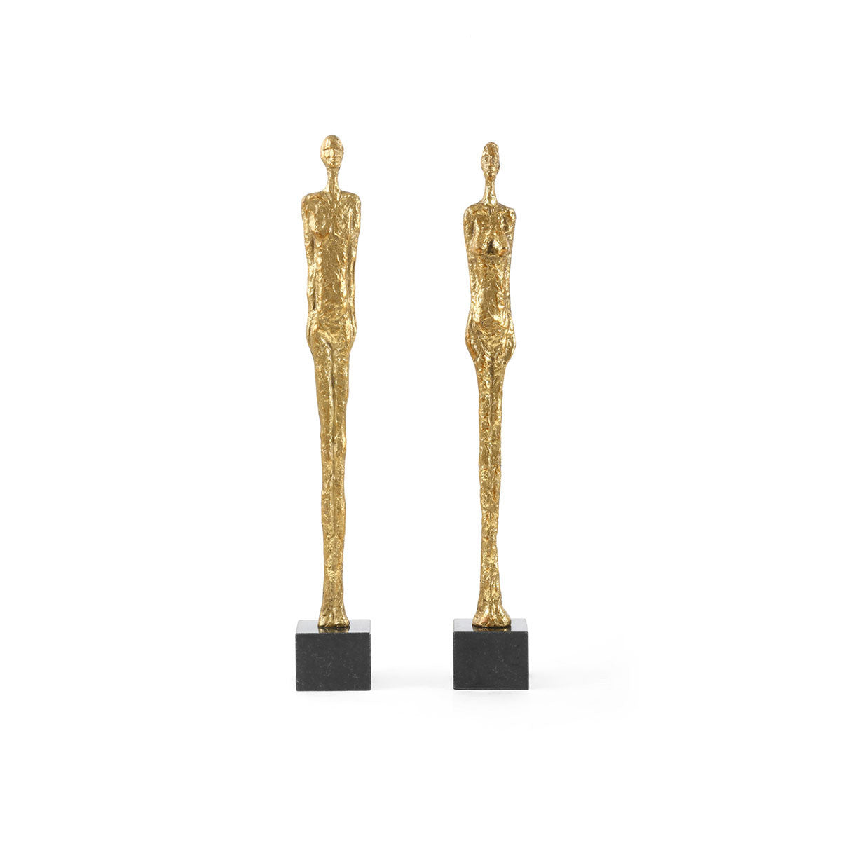 Villa & House Dora Mar Statue (Pair), Gold Leaf