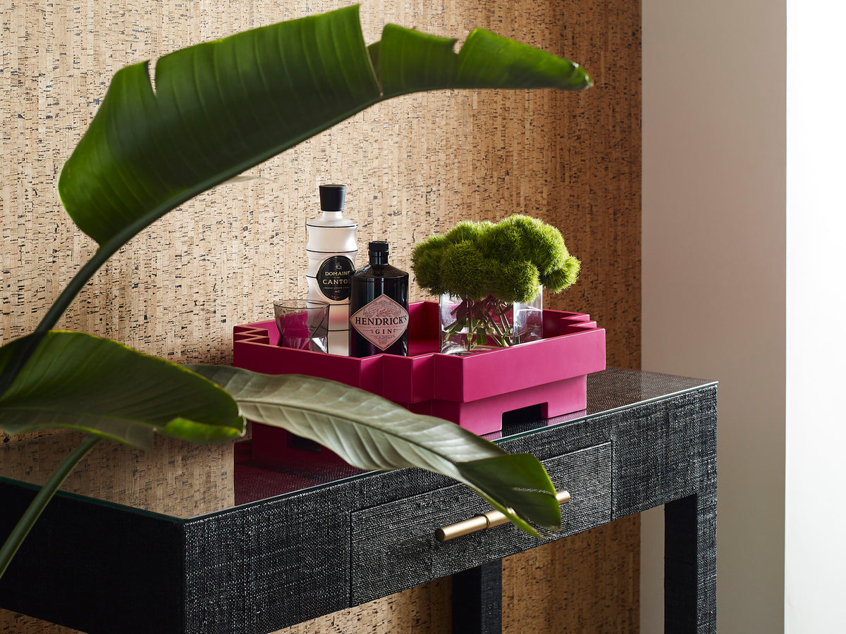 Wildwood Japandi Tray - Fuchsia