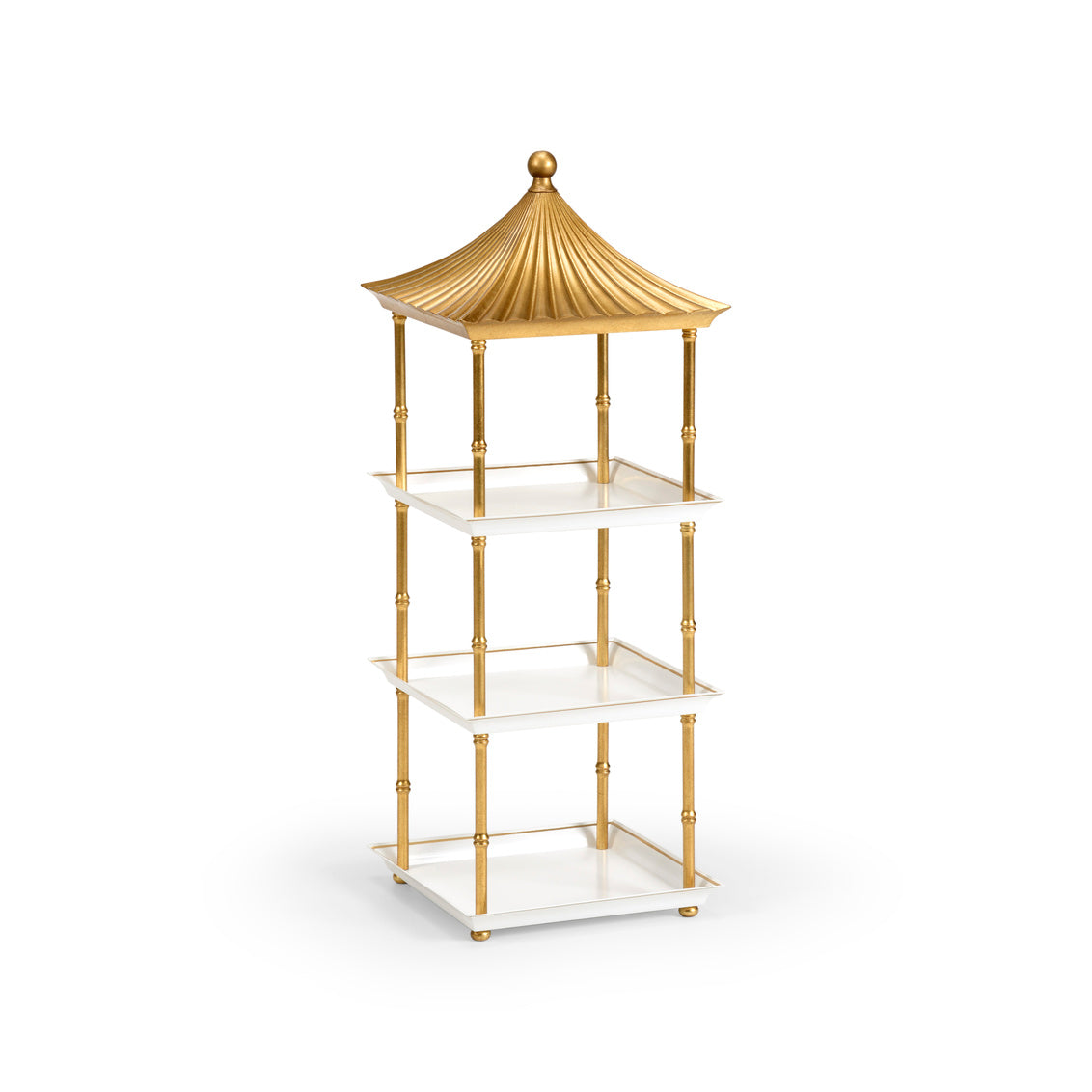 Chelsea House Pagoda Shelf - Gold