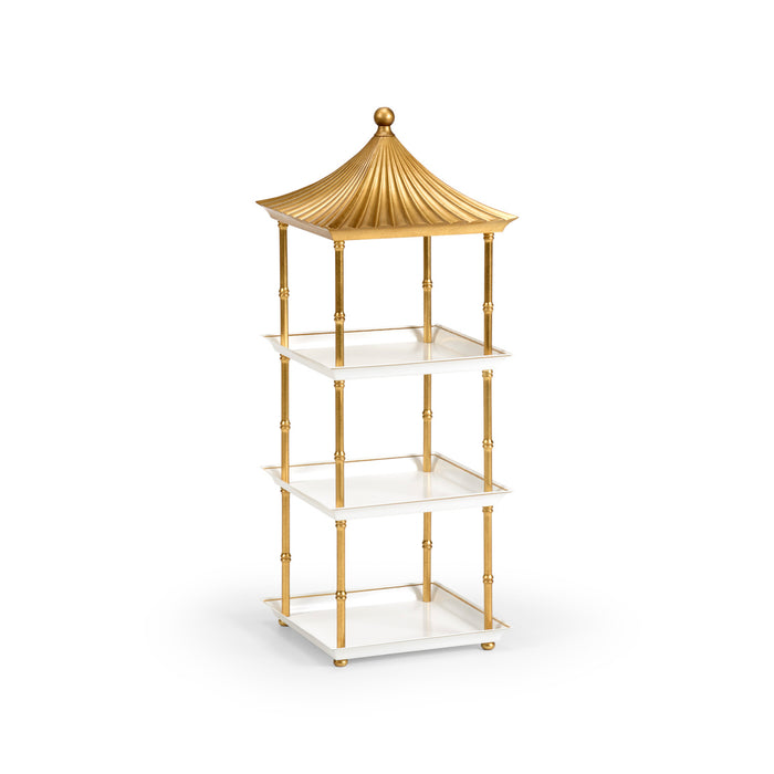 Chelsea House Pagoda Shelf - Gold