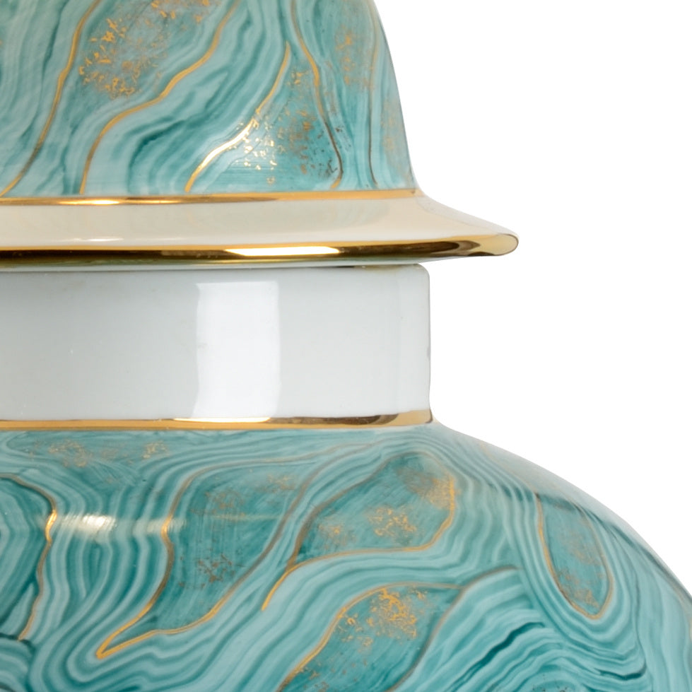 Chelsea House Green Marblized Lamp