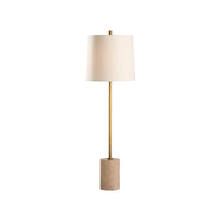 Chelsea House Lambeth Table Lamp-Travertine