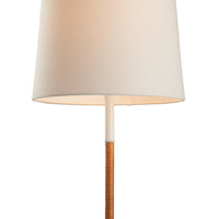 Chelsea House Amelia Rattan Lamp - White