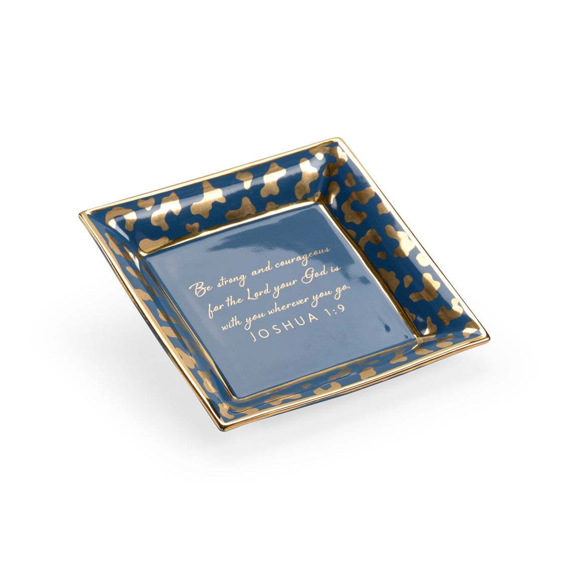 Chelsea House Square Jungle Verse Plate - Blue