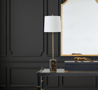 Chelsea House Lambeth Table Lamp-Brown  Marble