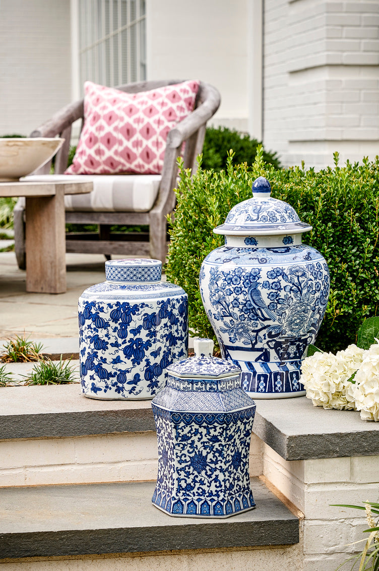 Chelsea House Floral Covered Urn