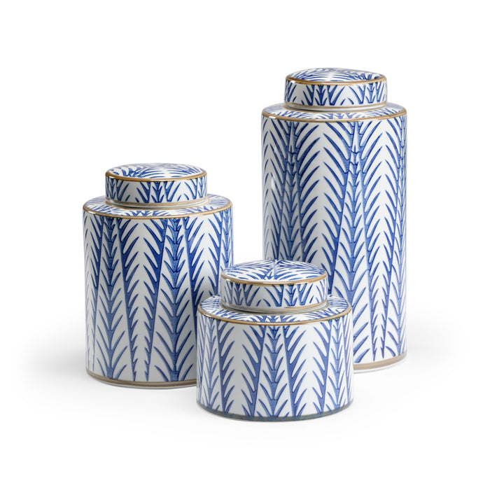 Wildwood Blue Fronds Canisters (S3)