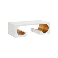 Chelsea House Equinox Cocktail Table - White