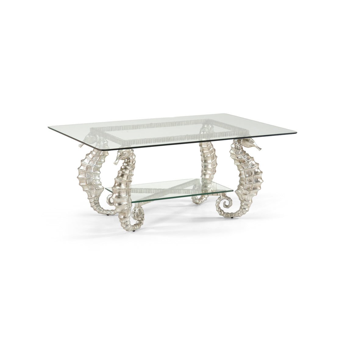 Chelsea House Seahorse Coffee Table - Silver