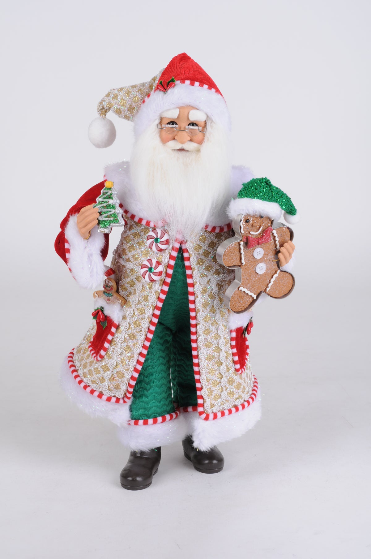 Karen Didion Whimsical Gingerbread Santa Claus