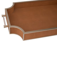Chelsea House Shagreen Tray - Brown