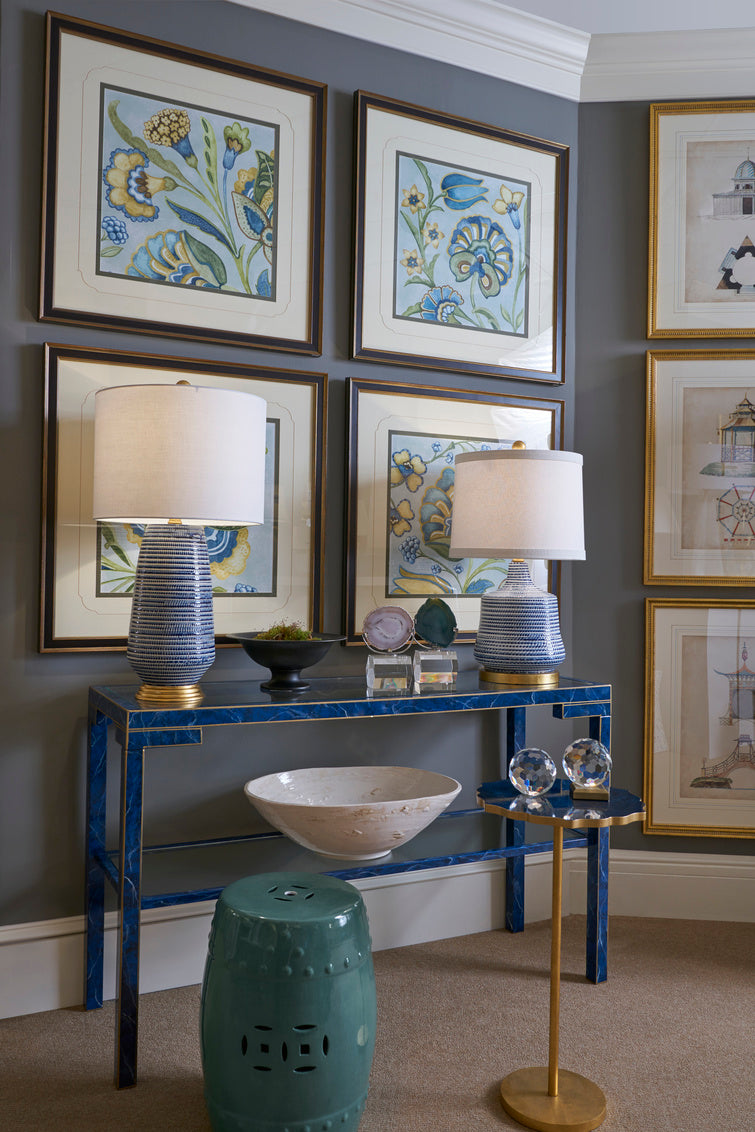 Chelsea House Hive Lamp - Blue