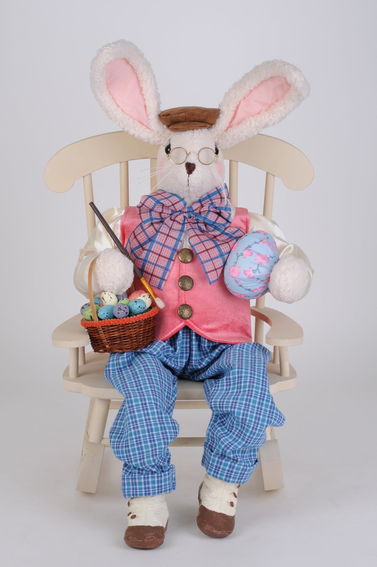 Karen Didion Artist Bunny with Chair