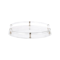 Chelsea House Acrylic Oval Tray - Nickel