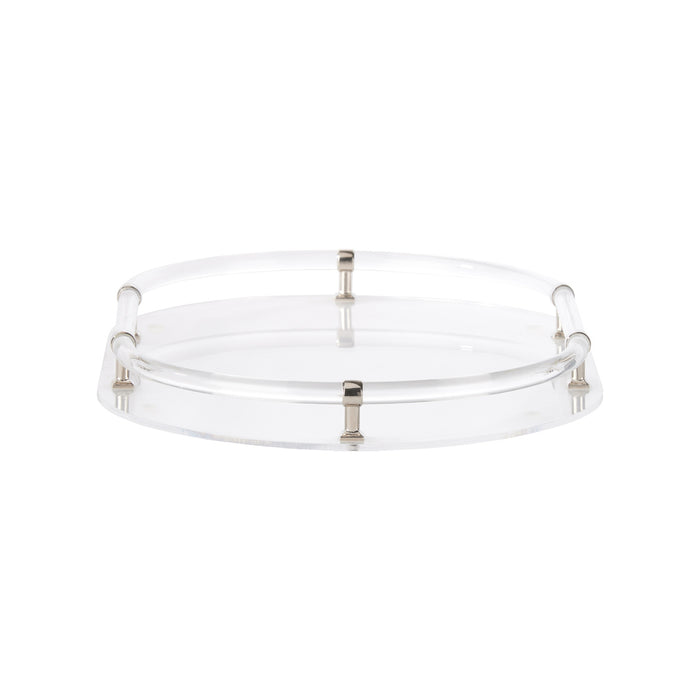 Chelsea House Acrylic Oval Tray - Nickel