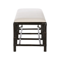 Chelsea House Chippendale Bamboo Bench - Cracked Pepper